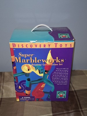 Discovery Toys Super Marbleworks Raceway Construction Build Set Complete VTG '97