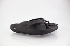 Oofos Mens OOriginal Sandal Size 11 Black Sport Recovery Shoe Thong Slide Comfy
