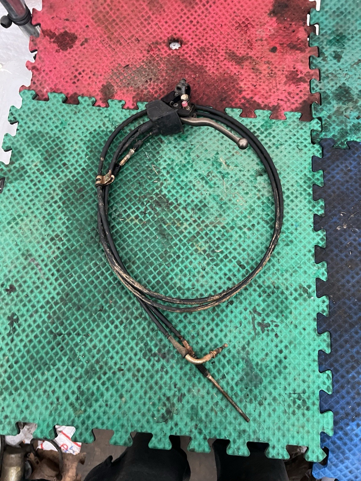 07-13 2007 Rancher 420 TRX420FE OEM Parking Brake Lever Perch Cable Line Wire 