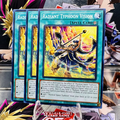 #ad #ad 3x Yugioh Playset Radiant Typhoon Vision DOOD EN063 Common 1st Ed Near Mint $2.08