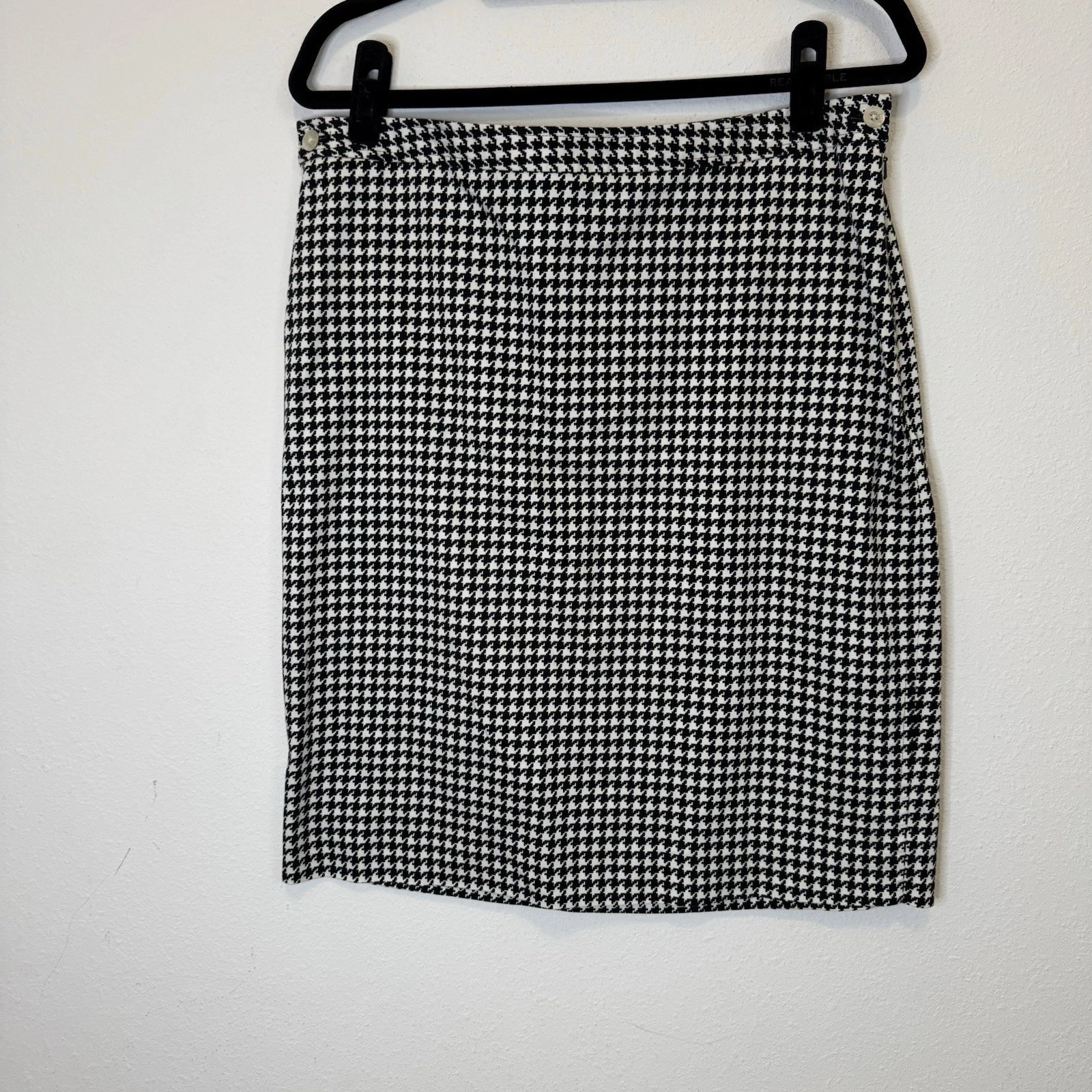Lauren Ralph Lauren Houndstooth Pencil Skirt Womens Size 10 Cotton blend
