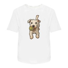'Jack Russell with Tennis Ball' Unisex T-Shirt -  100% Cotton (S-XXL) (TA054080)