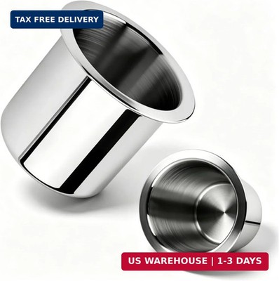 New Drop in Cup Holder,Stainless Steel Drink Holder for Car to Hold Cups Securel