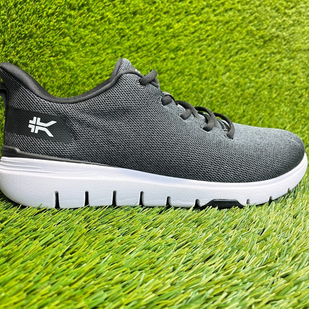 Kuru Flex Via Shoes Mens Size 12.5 M Gray White Walking Lace Up Orthopedic Kuru Flex Via Mens Size 10 Gray White Athletic Running  main image 2