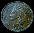 1897 INDIAN HEAD CENT UNCIRCULATED! 4 DIAMONDS! A beautiful coin!