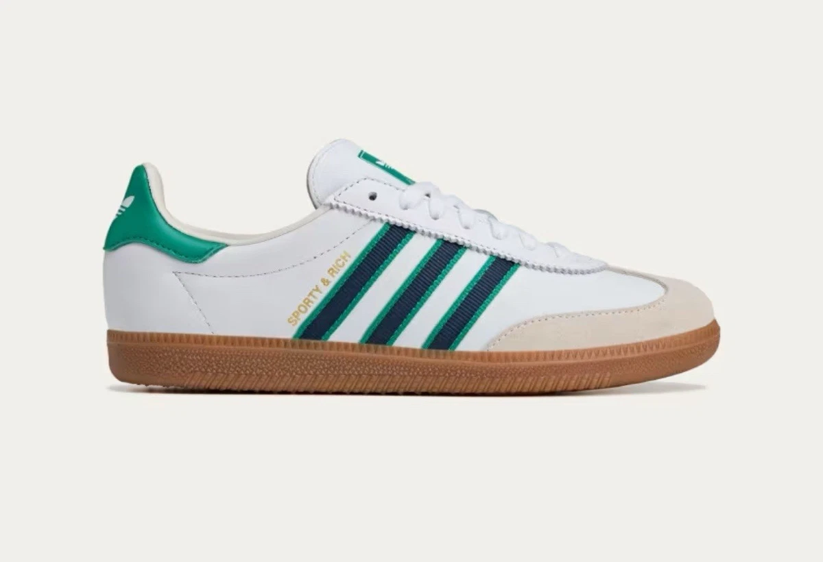 Sporty & Rich x adidas AS 250 White Green for Sale | Authenticity