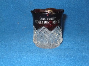 Mohawk Michigan souvenir ruby flash toothpick holder