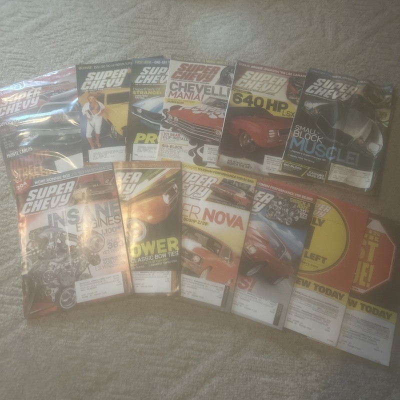"Super Chevy Magazine" Lot 2007 Complete Year 12 issues Rare Vintage Chevrolet