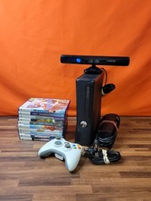 Microsoft Xbox 360 1439 S Kinect Console System Bundle w 10 Games Tested  Works