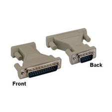  RS-232 DB9 Male to DB25 Male Adapter AT Modem  NEW 