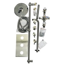 Signature Hardware 379999 Tosca Thermostatic Shower System - Brushed Nickel