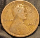 1913 P Lincoln Wheat Penny! Good Condition
