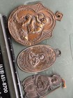 Antique Catholic Religious Hanging Sacred Heart Plate medal Prayer   (A2026A) — photo 1