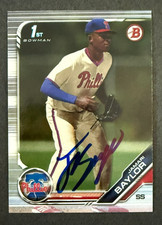 2019 Bowman 1st SIGNED: Jamari Baylor, PHILLIES #BD-41