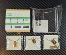 XTool Selected Rose Gold Stainless Steel Envelope Necklace (3 Pieces)