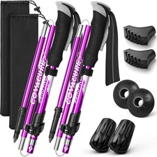 Hiking Poles Collapsible Trekking Poles - Aluminum Alloy 7075 Walking Sticks for
