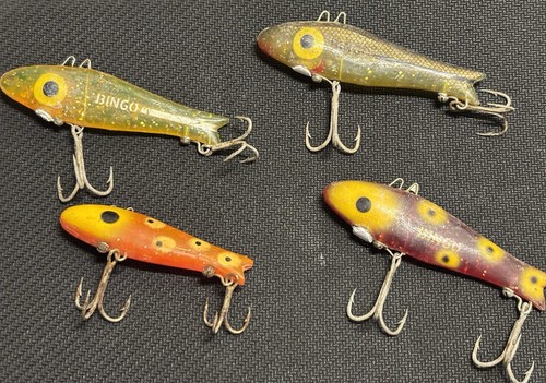 Vintage Bingo Lures Lot Of 4