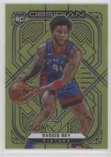 2020-21 Panini Obsidian Electric Etch Yellow Flood Saddiq Bey #159 3t8