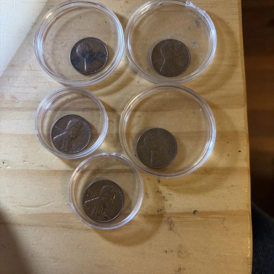 (5) 1964 d lincoln penny rare l liberty on edge error &1960 &1967 - Image 2 of 4