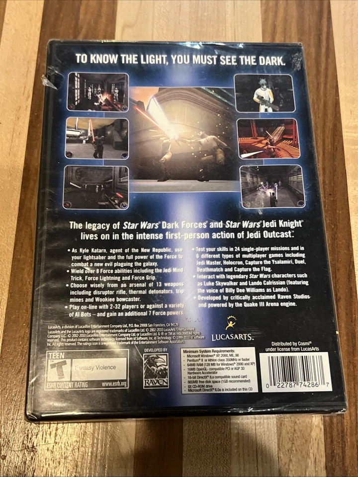 Star Wars Jedi Knight II Jedi Outcast PC Brand New Sealed - Image 2 of 4