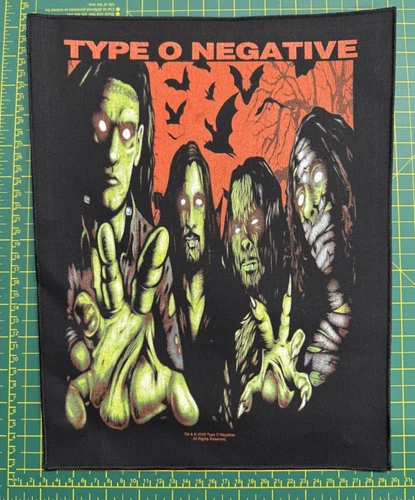Type O Negative Halloween Large Size Sew On Back Patch Officially Licensed