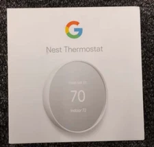 Google G4CVZ Nest Smart Programmable Wi-fi Thermostat - Snow, Slightly Used, N5