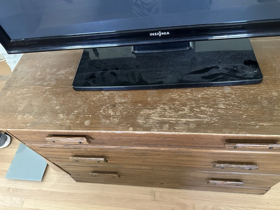 Cajonera vintage de roble rancho A. Brandt con 3 cajones Foto 3 de 4