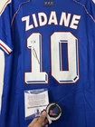 Zinedine Zidane Signed France #10 Soccer Jersey World Cup 98 Beckett BAS COA