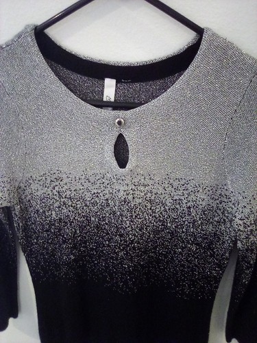 NY collection Silver Black Ombre Longsleeve - Picture 4 of 5
