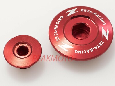 ZETA - ZE89-1120 RED Engine Plugs Honda CRF150R CRF250R CRF450R