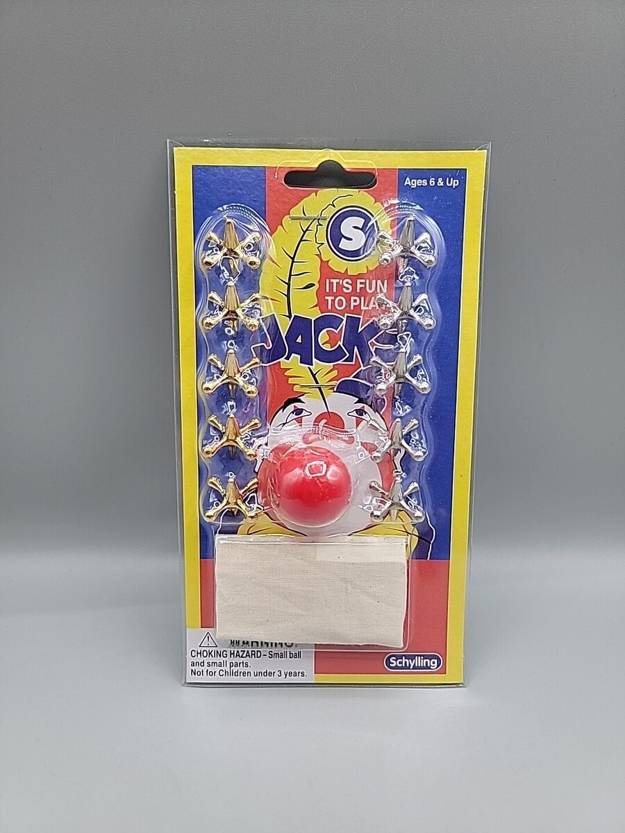 Classic Game of Jacks and Balls Set with Retro Jack Pouch Classic Game of Jacks and Balls Set with Retro Jack Pouch