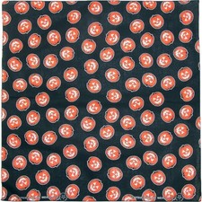 Carolina Creative Bandanna All Over Glow Pumpkin 22" x 22" Halloween Autumn