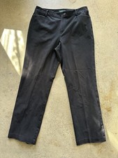 Vintage Polo Ralph Lauren Black Cotton  Elastane Straight Leg Pants Size 10