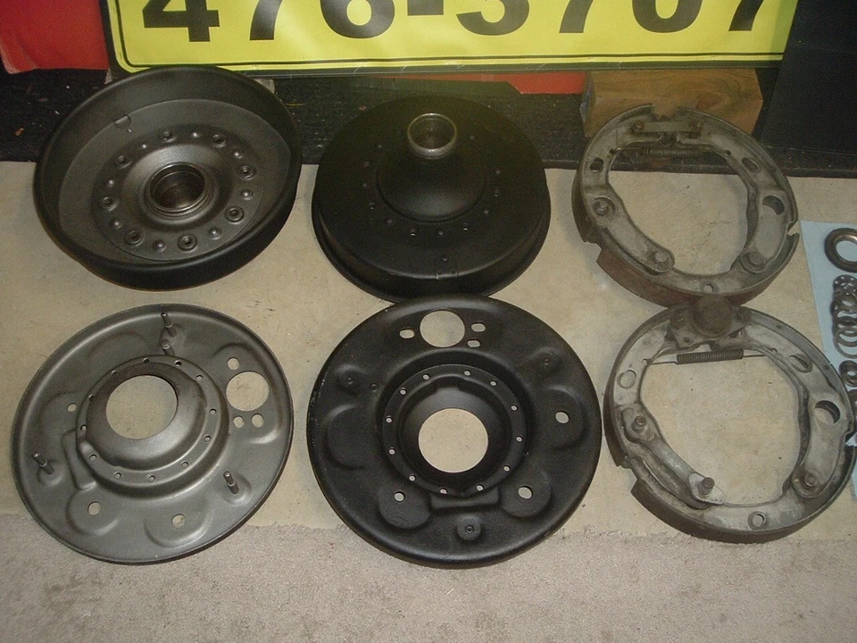 VINTAGE PACKARD BRAKE DRUM LATE 1920'S 1930'S FRONT MANUAL BRAKES COMPLETE SETUP Foto 3 de 4