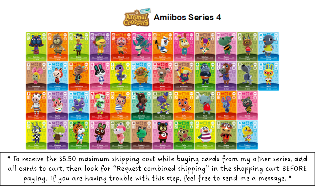 Cards Series Every Animal Crossing Amiibo Card Animal Crossing