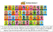 Animal Crossing ACNH Amiibo Cards AUTHENTIC - Series 4  301-400  US YOU PICK