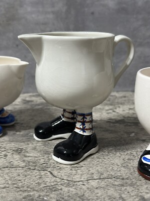 Vintage Carlton Ware Walking Creamers, Mug Bowl Set Long Legs