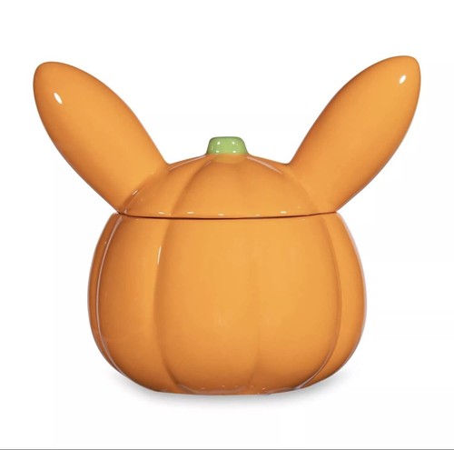 Pokemon Sweet Temptations Halloween Pumpkin Pikachu Ceramic Bowl With Lid NEW - Picture 3 of 7