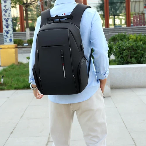 17" Oxford Anti-Diebstahl Laptop Rucksack Reise Business Schule Buchtasche mit USB-Anschluss - Bild 10 von 44