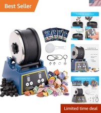 Extra Large 3 Lb Rock Tumbler with GemFoam   Perfect for Gemstone Polishing