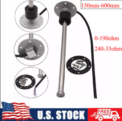 150mm-1000mm Fuel Water Level Sender Sensor For Car Boat 0-190ohm 240 ...
