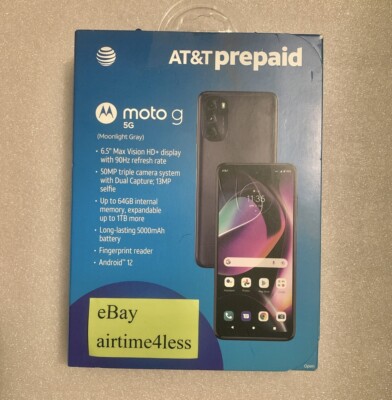 *NEW* Sealed AT&T ATT Motorola Moto G 5G 2022 64GB 6.5''  Prepaid SmartPhone