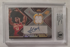 Yao Ming BAS/BGS 2006-07 SPx Flashback Fabrics Autographs Auto Card Rockets HOF