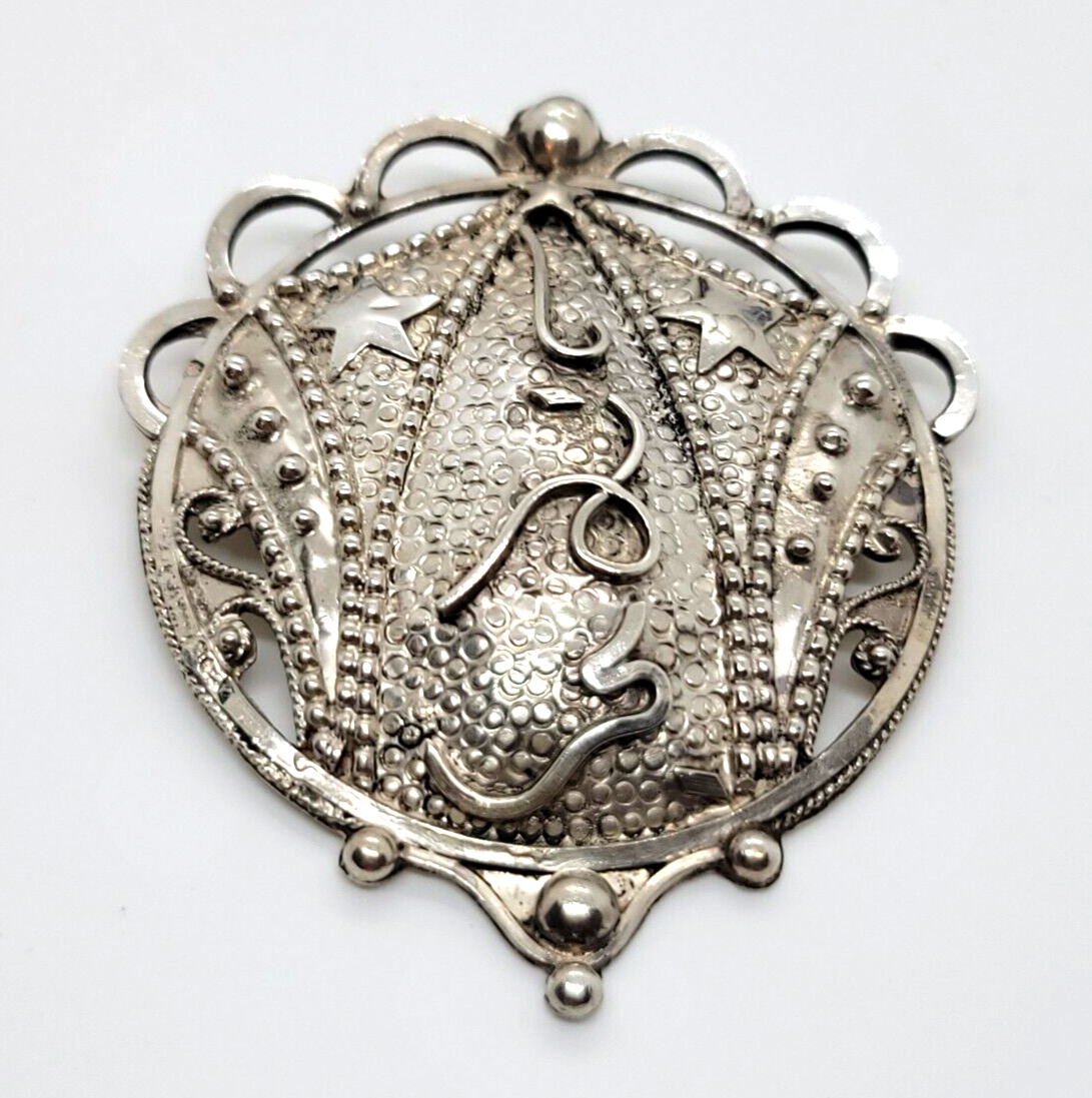 Amazing Deco Era Sterling Silver Abstract Brooch … - image 1