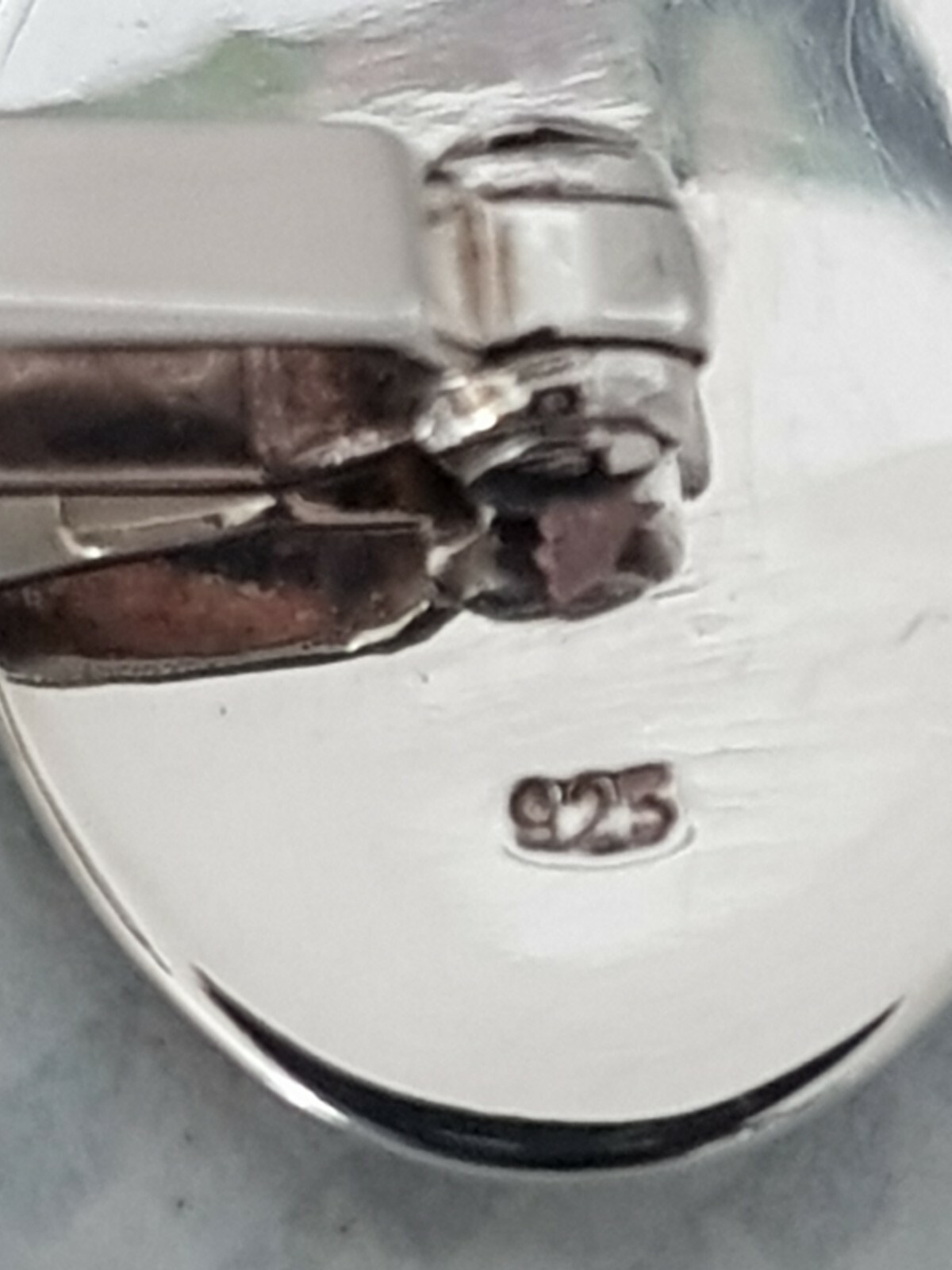 Solid Silver cufflinks  With Gold Diamond Design … - image 3