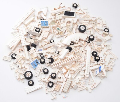 Lego Half a Kilo White Bricks and Pieces 500g Mixed Bundle Genuine