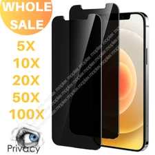 Wholesale Anti-Spy Privacy Tempered Glass Screen Protector for iPhone 14 13 SE 8