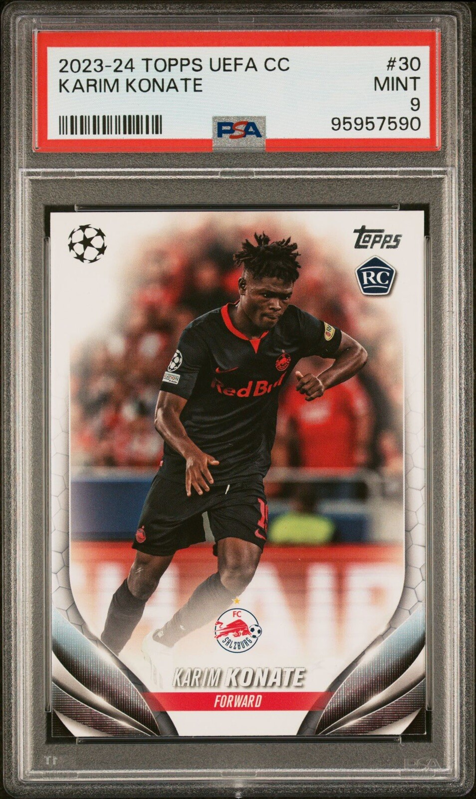 2023-24 Topps Chrome UEFA Club Competitions - Pulsar Refractor #30 Karim Konate