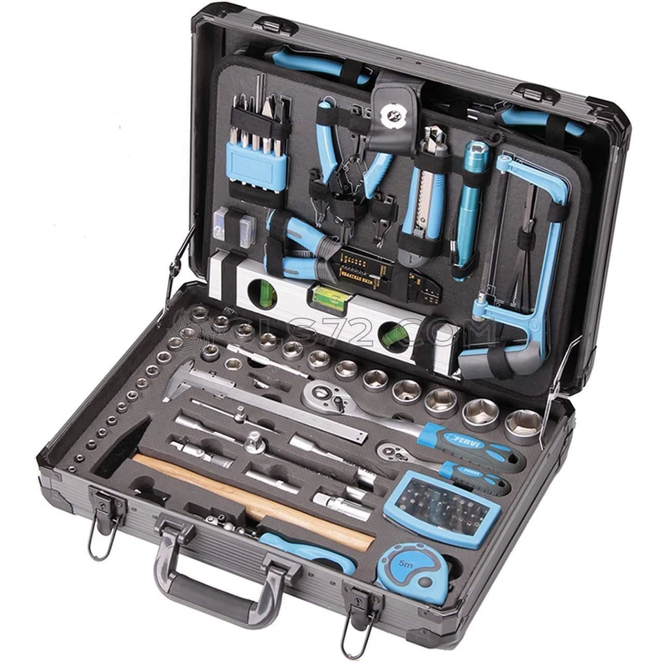 TOOL BOX CASE SET 162 PCS WITH ACCESSORIES TOOLS BAG WORKING FERVI 0105 - Image 3 of 3