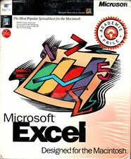 Microsoft Excel Version 5.0 For Mac and Power Mac New 3.5" Floppy Mac 7, 8, 9